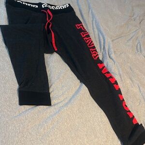 Victoria's Secret Black and Red Joggers